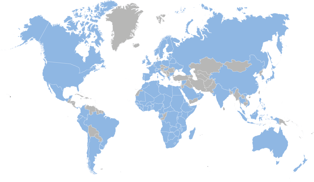 World Map Coverage One Stop Solution Black Mountain HR